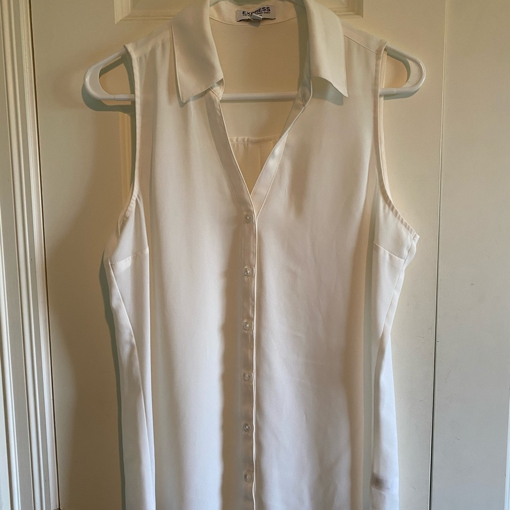 Express portofino sleeveless button up
